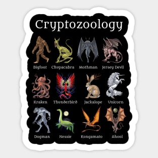 Cryptozoology Creatures Sticker